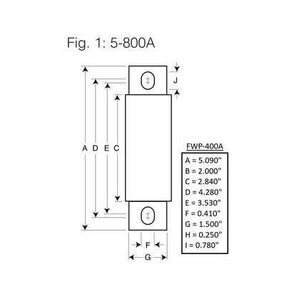 Bussmann High Voltage FWP 400A - 700V Fuse